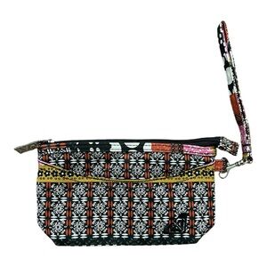 ** LIKE NEW ** Roxy Boho makeup bag / pouch with detachable wristband 🌸🌺
